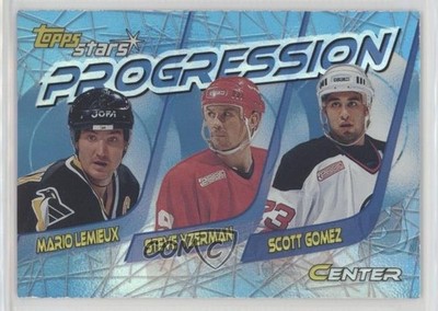 2000 Topps Stars Progression Mario Lemieux Steve Yzerman Scott Gomez #P3 HOF b8c