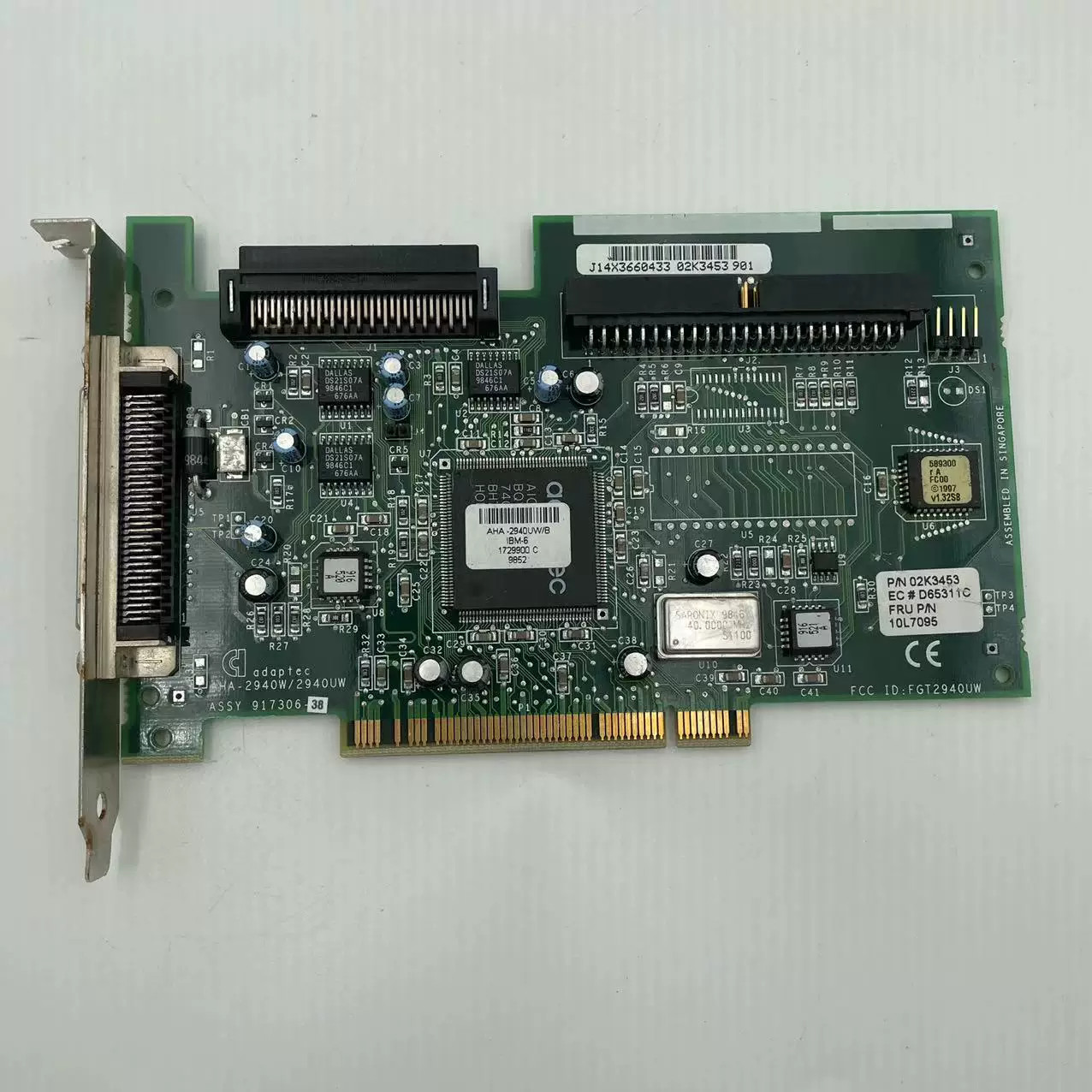 1Pcs Used adaptec AHA-2940W/2940UW SCSI card