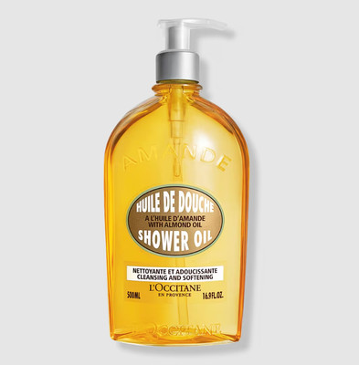 L'Occitane Almond Cleansing and Softening Shower Oil - 16.9 fl oz.NEW