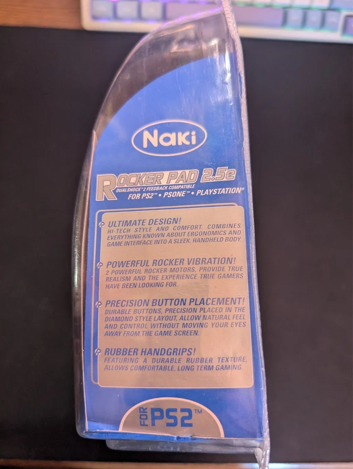 Naki Rocker Pad 2.5e Controller PS2 PS1 PSOne DualShock Compatible New Sealed - Image 3 of 4