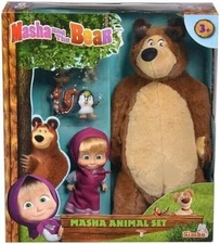 Vithart Masha and the Bear Doll Set Plush Figure Simba 9.8 inches Gift Anime New