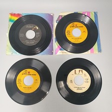 Lot Of 4 Kenny Rogers 45 RPM Vinyl Records Something Burning, Daytime Friends
