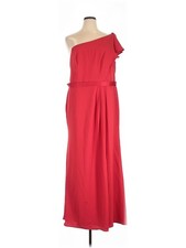 White by Vera Wang Women Red Cocktail Dress 20 Plus