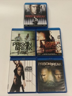 Prison Break Blu Ray Lot Sesons 1 2 3 + Final Break + Event Series