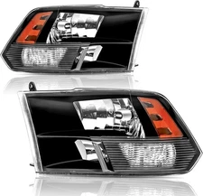 Headlights Assembly compatible with 2009-2018 Dodge Ram 1500,10-18 Ram 2500 