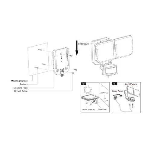 Vaxcel Lighting T0722 Outdoor Security Double Light 10-1/4"W LED - White - Picture 12 of 12