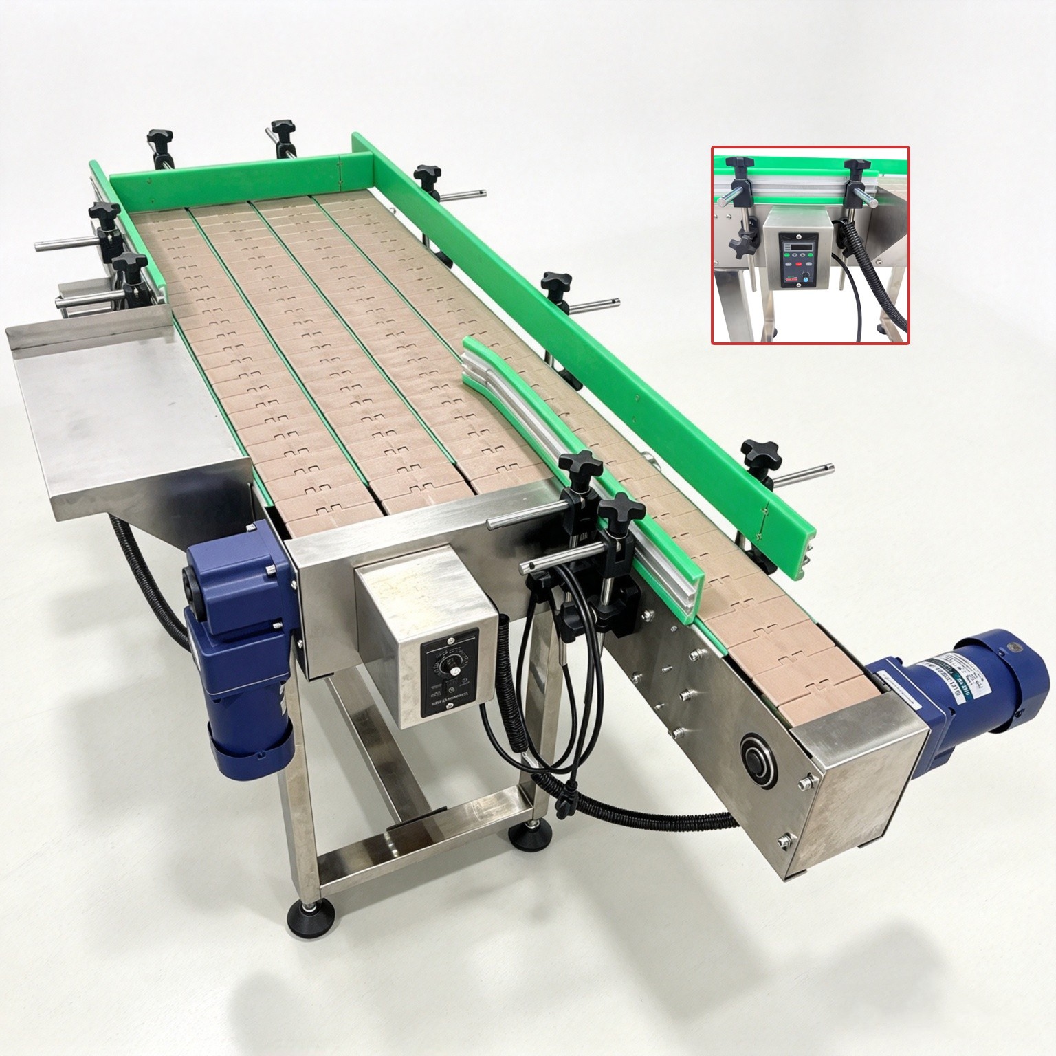 Bottle Conveying Sorting Machine Assembly Line Conveyor Belt Bottle Unscrambler