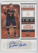 2018 Panini Contenders Draft Picks College Ticket Devon Hall #116 Auto 0l2