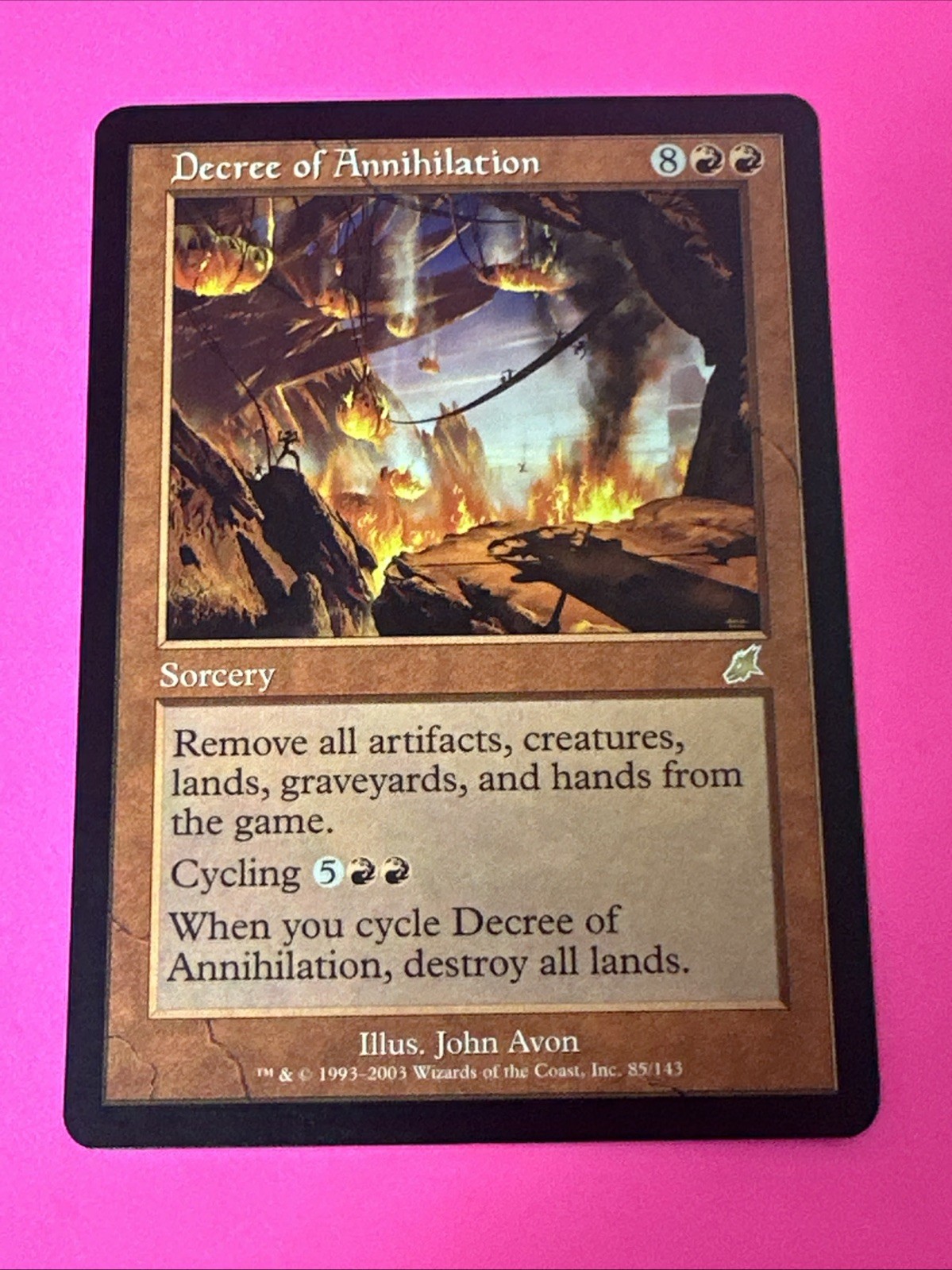 Decree of Annihilation Scourge NM Red Rare MAGIC THE GATHERING CARD