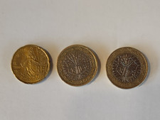 2 x  1  EURO  MÜNZEN  und    1 x 20  cent    FRANKREICH    siehe  Bild