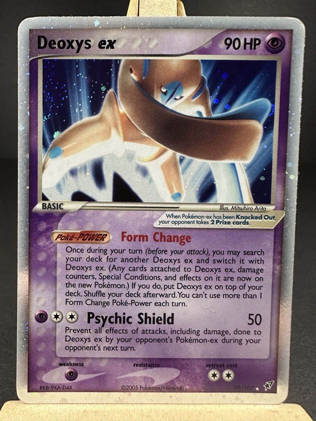 Pokemon TCG Deoxys EX Deoxys Holo Rare Card 2005 99/107 NM/LP