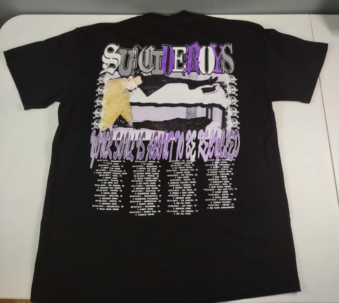 2023 Greyday Suicideboys Tour G59 Black Shirt Size Large Official Merch