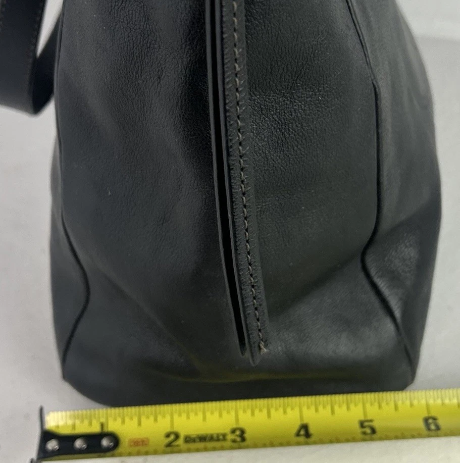 Fossil Sydney Black Leather Large Tote Bag Purse Handbag Double Strap - Image 4 of 4