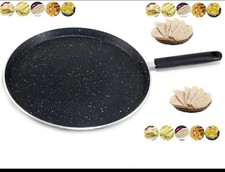 Pizza Pan Non Stick Tawa Pan Pancake Roti Dosa Crepe Chapati Maker Marble Coated