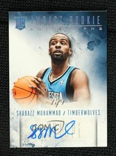2013-14 Panini Intrigue Impact Rookie Platinum 1/1 Shabazz Muhammad #3 Auto 3s8