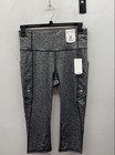 Xersion Women's Capri Leggings Gray Space Dye High Rise Compression NWT Sz L — photo 1
