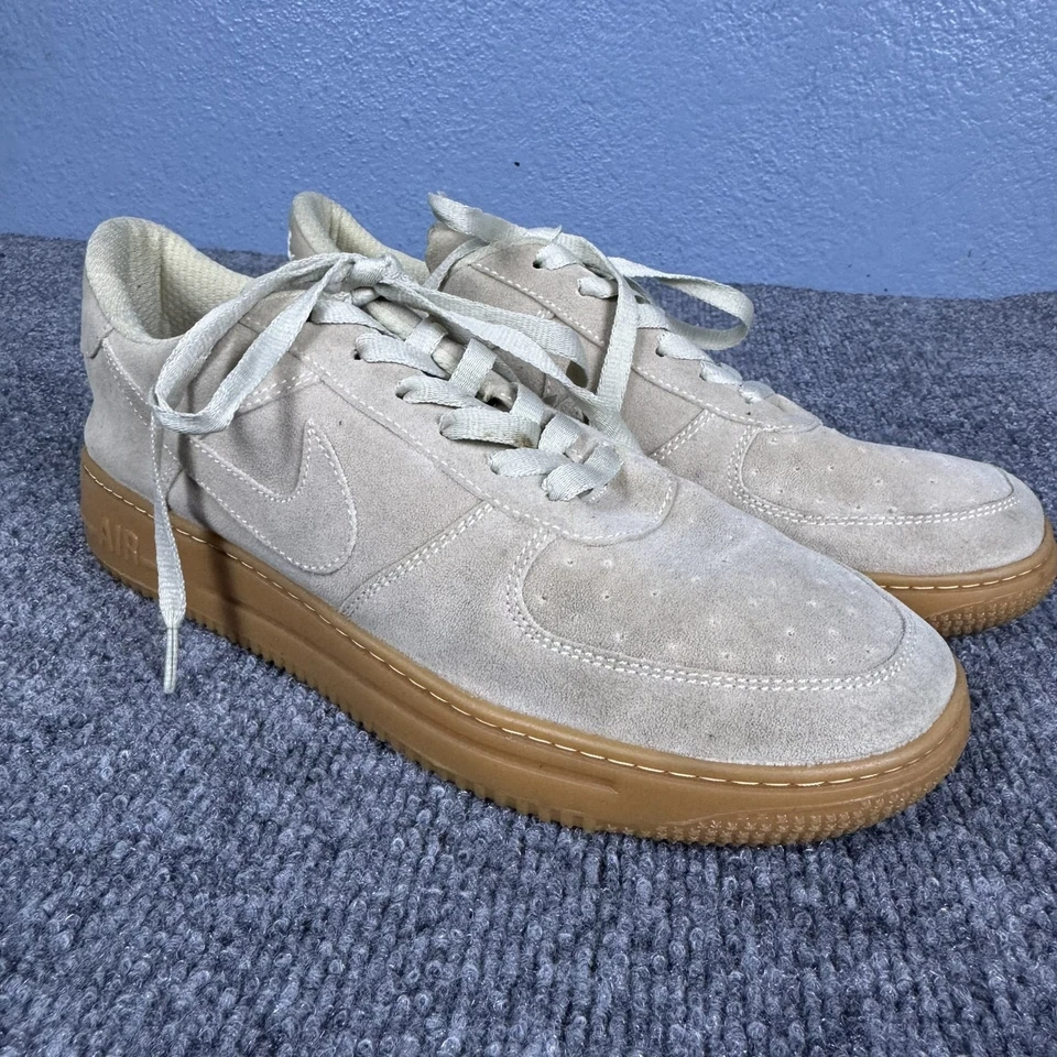 Nike Air Force 1 Zapatos Niños Talla 6Y Gamuza Suela de Goma Parte Superior Baja Tenis Clásicos Foto 2 de 4