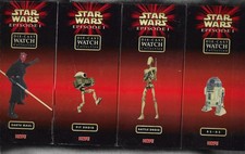 Star Wars 1999 Episode 1 Die-cast Watch Collection of 4 Watches