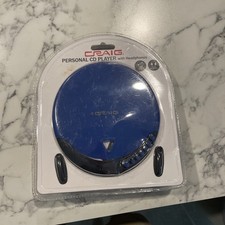 Craig Electronics Personal Blue CD Player with Headphones Model CD2808-BL NEW