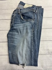 Pantalones de mezclilla Rag & Bone para hombre 33x33 azul edición estándar pierna ajustada desgastados EE. UU.