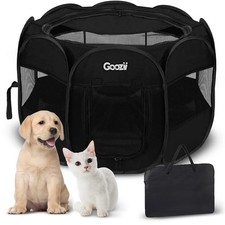 Kitten Cat Playpen for Indoor Cats Enclosed Portable Foldable Pet Dog