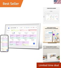 10.1  Interactive Digital Calendar  Meal Planner - Touchscreen Family Organizer