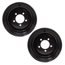 2 Pack 10x7 Wheel Rim For Zero Turn Mower Golf Cart 10 Rim 5x4.5 Bolt Circle
