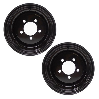 2 Pack 10x7 Wheel Rim for Zero Turn Mower Golf Cart 10'' Rim 5x4.5 Bolt Circle