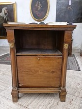 Comodino In Noce. Stile Impero. XX Secolo