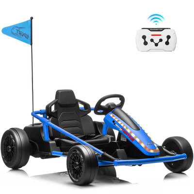 24V Kids Drift Go Kart 400W With Remote Control 360° Ride On 3-Speed Up to 10MPH