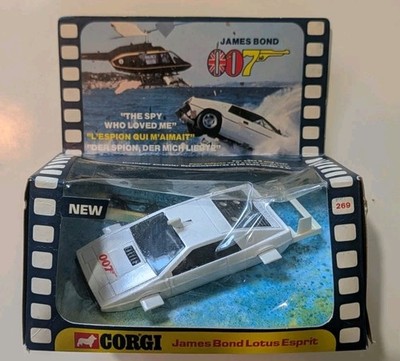Original Boxed Corgi 1977 James Bond Lotus Esprit 269 The Spy Who Loved Me 007