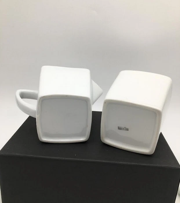 WHITE CERAMIC CREAMER & COVERED SUGAR - Image 3 of 4