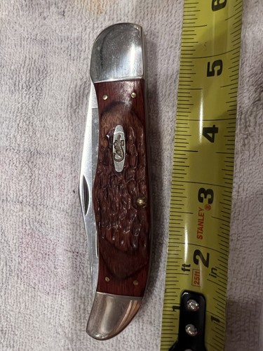 Case XX Pocket Knife Wooden Handle Hunter Knife 6265 - Picture 5 of 16