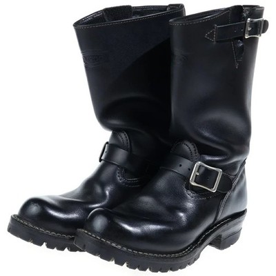 WESCO Stiefel Leder Schwarz Boss Engineer Stiefel Größe 8D