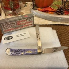 2012 Case XX,6254SS,SHC Club Member,Violet Bone Trapper Knife,MIB,unused cond.