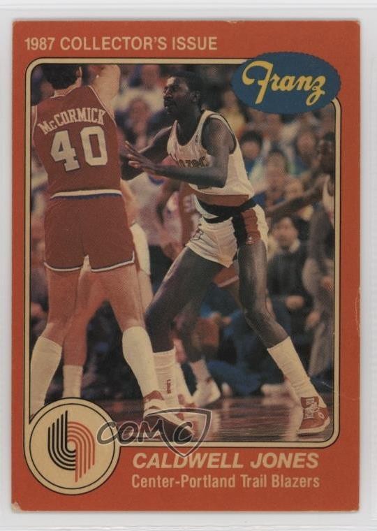 1986-87 Franz Portland Trail Blazers Caldwell Jones #7 1f17