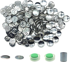 100 Sets Cover Button Kit with Tools - DIY Easy to Use Buttons for Clothing, Cra