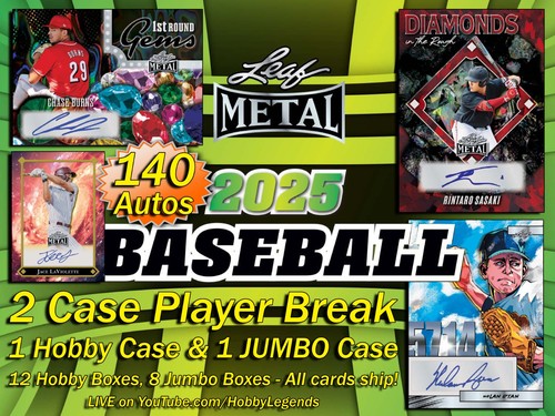 Bryce Meccage 2025 Leaf METAL BASEBALL 2 Case (Hobby/Jumbo) Player Break #2