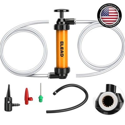 High-Speed Gas Siphon Pump with 3 Adapters - Quick Connect Fluid Transfer Tool