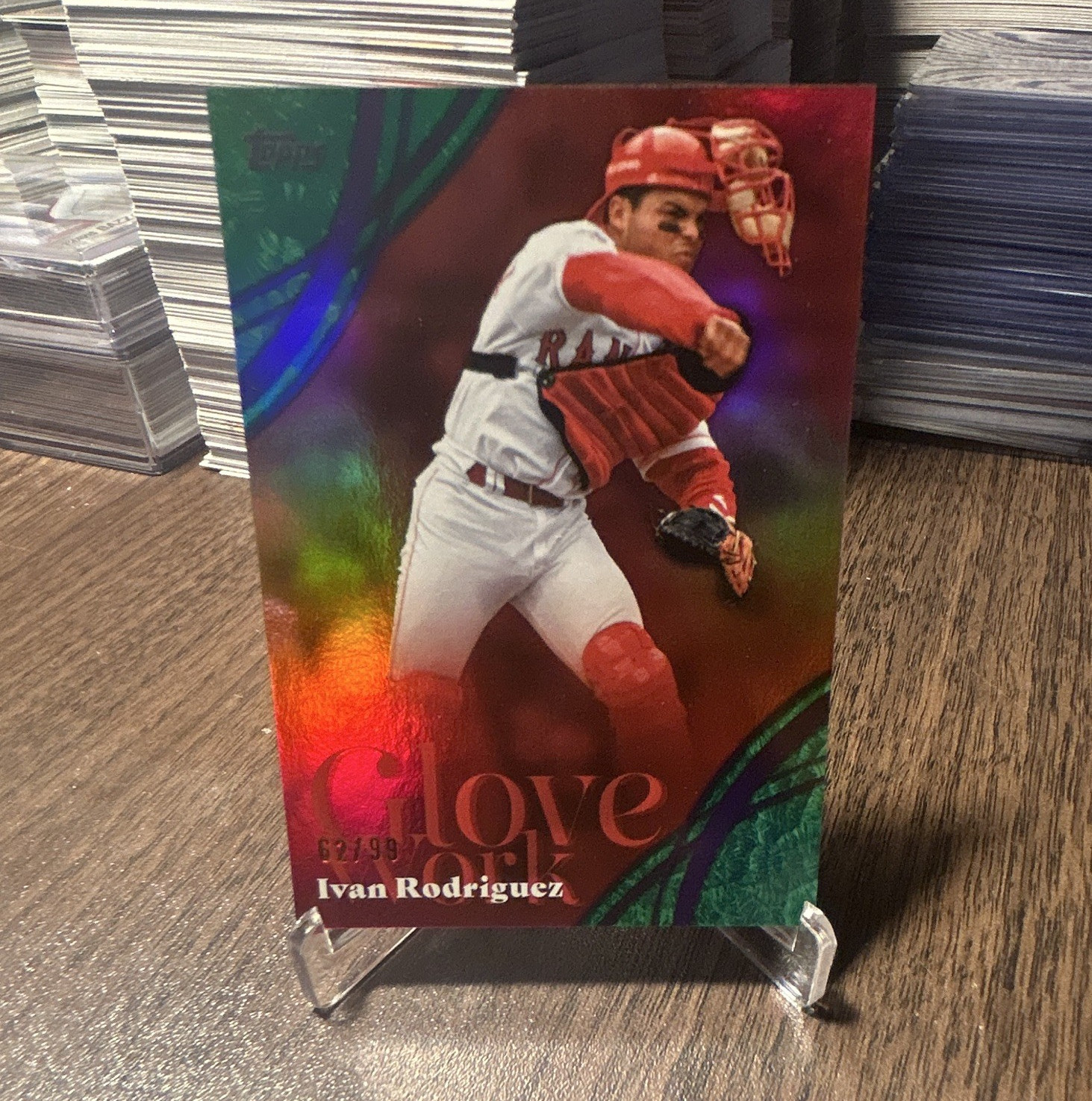 Topps 2026 Ivan Rodriguez Glove Work /99 #GW-7