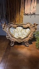 Art Noveau Ornate Heavy Cast Photo Frame Cherub Regency Gilt Gold Ornate Rococo