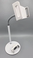 Universal Adjustable Desktop Phone/Tablet Stand Holder - White