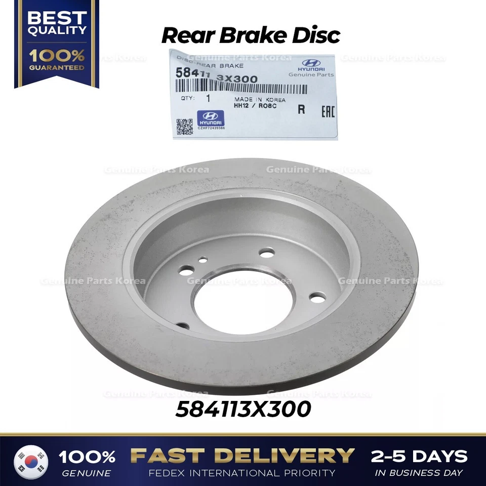 ⭐Genuino⭐ Disco de freno trasero 584113X300 para Hyundai Elantra Veloster Kia Forte Foto 2 de 2