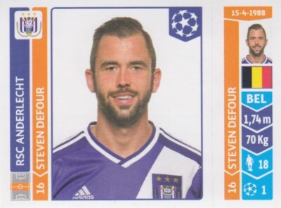 Panini Sticker Champions League 2014/2015 No. 313 Steven Defour RSC Anderlecht