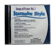 Songs Of Prayer Volume 2 Christian Karaoke Style NEW CD G Daywind 6 Songs