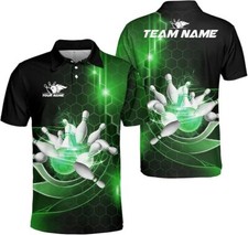 Custom Bowling Polo Shirts for Men and Women Personalized Team Name Gift Unisex