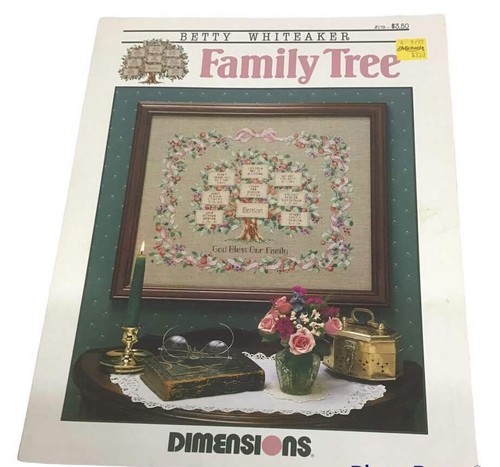 Counted Cross Stitch Family Tree Quotes Alphabet America Holidays Amish Lot 7 - Picture 7 of 10