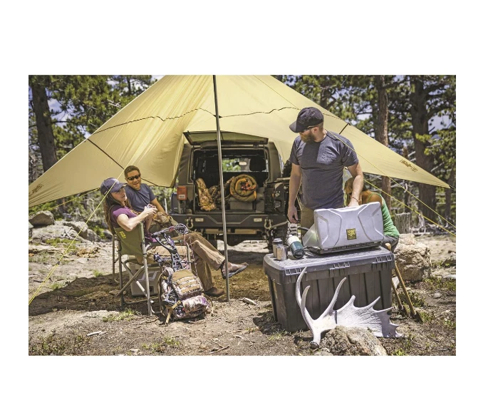 Cubierta de lona portátil para toldo de camión camping leñador casa de carretera Foto 2 de 4