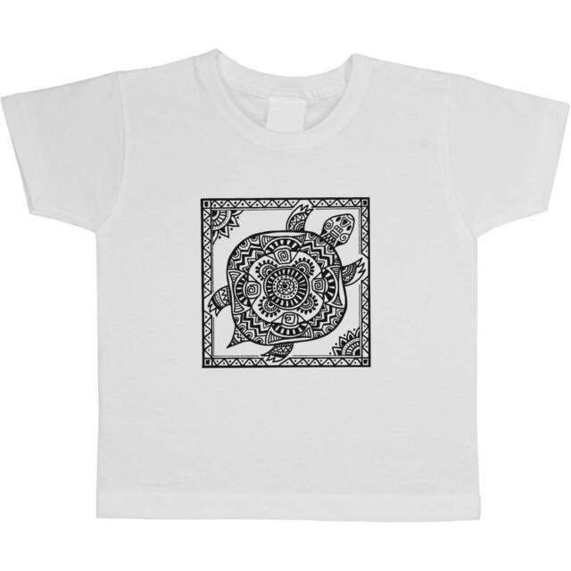 'Tribal Turtle' Children's / Kid's Cotton T-Shirts (TS016582)
