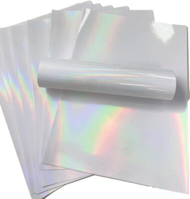 A4 selbstklebend bedruckbar klar holografisch Vinyl Overlay Laminat
